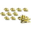 Idena 31893 - Portacandele per Albero di Natale, 10 Pezzi in Oro, portacandele Vintage in Metallo, con Clip per Rami Fino a 1,5 cm di Spessore