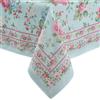 Threadmade Elrene Home Fashions Tovaglia rettangolare in tessuto vintage con bordo floreale per giardino primaverile ed estate, 152,4 x 304,8 cm
