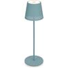 Briloner - Lampada da tavolo senza fili, 2 lampade in 1, lampada comodino dimmerabile, Lampada da Esterno, abat jour da comodino, lampada da tavolo ricaricabile, lampada scrivania, blu-tortora