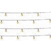 Lumisky Set di 2 luci a energia solare, 20 globi scintillanti LED bianco caldo FESTY WHITE 5,80 m