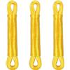 Relaxdays Filo Stendibiancheria per Esterno e Interno, Set 3, 20 m, Cavo Stendipanni Biancheria, Acciaio e PVC, Giallo, Poliestere, 0,25 x 0,25 x 200 cm