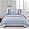 WONGS BEDDING Set con copripiumino bohémien, per letto king size, 3 pezzi, con copriletto estivo leggero, per tutte le stagioni (264 x 228,6 cm)