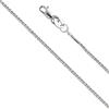 PRINS JEWELS Catenina in oro bianco 14kt Oro 585 con maglia a spiga effetto diamantato - larghezza 1.50 mm - lunghezza a scelta