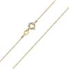 MATERIA by Matthias Wagner Collana da donna in argento 925 placcato oro, larghezza 1 mm, 40-60 cm, K64, 45 cm, Oro