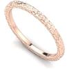 sayes.com Sayes Anello Fedina Martellata in Argento 925, Lavorato a Mano, 100% Made in Italy