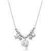 Brosway Collana Donna Girocollo in Acciaio | Collana Girocollo con Cristalli e Simbolo Conchiglia | Collezione Chakra - BHKLE07