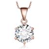 JewelryPalace 0.5-3ct Collana Solitario Donna Argento 925 con Creato Moissanite, Collana Ciondolo Pietra a Taglio Rotondo con Catena Veneziana Maglia 45cm, Collane Pendenti Tre Ori Set Gioielli Donna