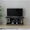 Hanah Home Supporto per TV, melammina, Antracite Oro, Taglia Unica
