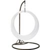 Majestic HAMMY - Sedia a dondolo luminosa in polietilene con struttura in metallo da interno e esterno (IP54), luci LED RGB, telecomando, batteria ricaricabile