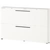GERMANIA DIE MÖBELMACHER Germania scarpiera 2576-84 GW-Utah, in bianco, con spazio per 12 paia di scarpe, profondità ridotta, ideale per corridoi stretti, 140 x 85 x 19 cm (LxAxP)