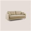 Divani.Store Megan divano letto matrimoniale in microfibra smacchiabile, beige, 168 cm (mat.120x197)