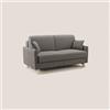 Divani.Store Edgar divano letto matrimoniale in tessuto felis impermeabile talpa 160 cm (mat. 120x197)