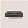 Divani.Store Arthur divano moderno in velluto morbido impermeabile, antracite, 162 cm