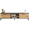 Hanah Home Supporto per TV, melammina, Atlantic Pine Anthracite, Taglia Unica