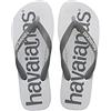 Havaianas Top Logomania 2 Unisex - Adulto FlipFlop Steel Grey 39 EU