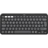 Logitech Pebble Keys 2 K380s Tastiera RF Senza Fili Bluetooth QWERTY Italiano Grafite