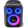 StarTech Altoparlante portatile per feste - Halo 200 - Bluetooth 5.3 - 120 W - Sistema audio a 3 vie - Alimentazione a batteria - Ingresso per microfono e chitarra - Nero