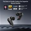 StarTech Cuffie in-ear wireless - S10 True Wireless - Tecnologia planare magnetica - Cancellazione attiva del rumore - LDAC - Bluetooth 5.4 - 28 ore di autonomia della batteria - Nero