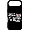 Personalized First Name outfit For Women Custodia per iPhone Air Retro Groovy Relax GIULIETTA Is Here Funny Mother's Day Nome