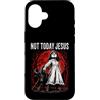 Dark Occult Horror Graphics Custodia per iPhone 16 Not Today Jesus Occult Horror Graphic Halloween Witchcraft
