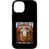 Western Cold Brew Coffee Custodia per iPhone 14 Cowboy del caffè della birra fredda occidentale