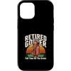 Sunset Retro Golf Retirement Custodia per iPhone 12/12 Pro Golfista in pensione a tempo pieno sul verde