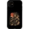 Sushi Techwear Tokyo Noodles Japanese St Custodia per iPhone 11 Otaku Kawaii Anime Manga Samurai Ramen Y2K Cyberpunk Japan