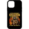 Life Senior Raccoon Humor Custodia per iPhone 12 mini Pensionamento attivo Raccoon più occupato di prima
