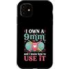 Knitting Crafter Gifts Custodia per iPhone 11 Filato divertente per lavori a maglia, 9 mm, per lavori a maglia