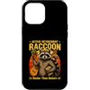 Life Senior Raccoon Humor Custodia per iPhone 12 Pro Max Pensionamento attivo Raccoon più occupato di prima
