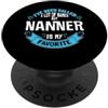 Grandmother Nanner Tee Design per la festa della mamma per nanner, nome preferito PopSockets PopGrip Adesivo