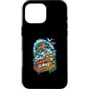 Umorismo Surf Spiaggia Oceano Onde Custodia per iPhone 16 Pro Max Sale Nei Capelli Sabbia Ovunque Surf Spiaggia
