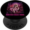 Halloween Glam Retro Vintage Comics Pop Basset Hound Dog Zombie Ghost Undead Spooky Spaventoso Horror PopSockets PopGrip Adesivo