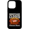 Funny Retirement Closed Humor Custodia per iPhone 15 Pro Max Cartella chiusa Carriera Fatto