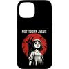 Dark Occult Horror Graphics Custodia per iPhone 15 Not Today Jesus Occult Horror Graphic Halloween Witchcraft