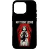 Dark Occult Horror Graphics Custodia per iPhone 16 Pro Not Today Jesus Occult Horror Graphic Halloween Witchcraft