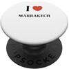 Ville de france cadeau Marrakech drôle J'aime ma ville france Marrakech I love Marrakech PopSockets PopGrip Adesivo