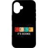 Poker Science Gifts Custodia per iPhone 16 Poker È Scienza Tavola Periodica Chimica Umorismo