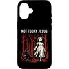 Dark Occult Horror Graphics Custodia per iPhone 16 Not Today Jesus Occult Horror Graphic Halloween Witchcraft