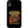 Life Senior Raccoon Humor Custodia per iPhone XR Pensionamento attivo Raccoon più occupato di prima