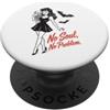 Halloween Pin-up Girl No Soul No Problem Gothic Pin Up Skeleton Halloween PopSockets PopGrip Adesivo