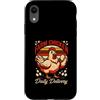 Vintage Farm Chicken Retro Sunrise Egg Custodia per iPhone XR Happy Farm Pollo Consegna Giornaliera Retro Alba