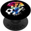 COOL SOCCER DESIGNS AND OUTFITS NUMERO 17 ANNI CALCIO 17° COMPLEANNO PopSockets PopGrip Adesivo