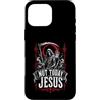 Dark Occult Horror Graphics Custodia per iPhone 16 Pro Max Not Today Jesus Occult Horror Graphic Halloween Witchcraft