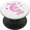 Notte Dolce Maternità Cuore Sonno Moment Mamma e Bimbo che Dormono sotto Luna e Stelle PopSockets PopGrip Adesivo