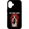 Dark Occult Horror Graphics Custodia per iPhone 16 Not Today Jesus Occult Horror Graphic Halloween Witchcraft