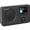 TechniSat VIOLA 350 IR - Radio Internet stereo con DAB+ e FM | Bluetooth, streaming audio, 16 Watt (RMS), display a colori da 2,4 pollici dimmerabile, ingresso AUX, presa per cuffie, Nero