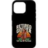 Sunset Retro Golf Retirement Custodia per iPhone 16 Pro Golfista in pensione a tempo pieno sul verde