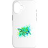 Simpatici Animali della Mare Acquerello Custodia per iPhone 16 Simpatica Tartaruga di Mare Acquerello Schizzi