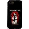 Dark Occult Horror Graphics Custodia per iPhone SE (2020) / 7/8 Not Today Jesus Occult Horror Graphic Halloween Witchcraft